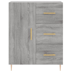 vidaXL Highboard Grey Sonoma 69.5x34x180 cm Engineered Wood