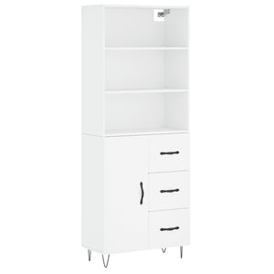 vidaXL Highboard White 69.5x34x180 cm Engineered Wood