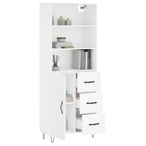 vidaXL Highboard White 69.5x34x180 cm Engineered Wood