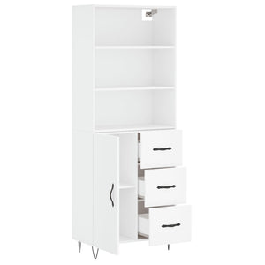 vidaXL Highboard White 69.5x34x180 cm Engineered Wood