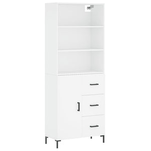 vidaXL Highboard White 69.5x34x180 cm Engineered Wood