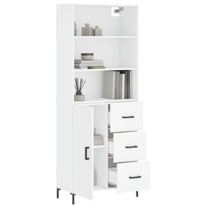 vidaXL Highboard White 69.5x34x180 cm Engineered Wood