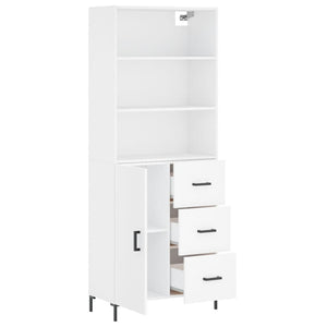 vidaXL Highboard White 69.5x34x180 cm Engineered Wood