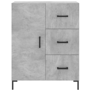 vidaXL Highboard Concrete Grey 69.5x34x180 cm Engineered Wood