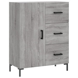 vidaXL Highboard Grey Sonoma 69.5x34x180 cm Engineered Wood