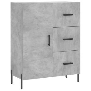 vidaXL Highboard Concrete Grey 69.5x34x180 cm Engineered Wood