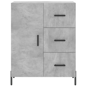 vidaXL Highboard Concrete Grey 69.5x34x180 cm Engineered Wood