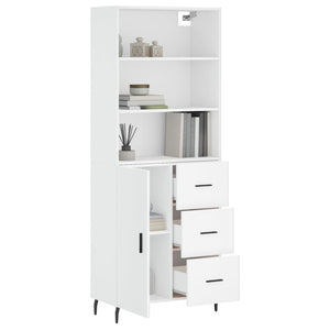 vidaXL Highboard White 69.5x34x180 cm Engineered Wood