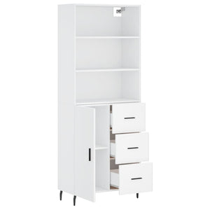 vidaXL Highboard White 69.5x34x180 cm Engineered Wood