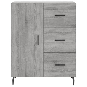 vidaXL Highboard Grey Sonoma 69.5x34x180 cm Engineered Wood