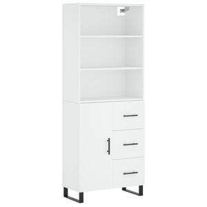 vidaXL Highboard White 69.5x34x180 cm Engineered Wood