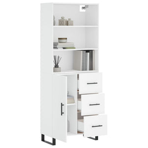 vidaXL Highboard White 69.5x34x180 cm Engineered Wood