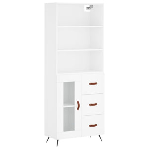 vidaXL Highboard White 69.5x34x180 cm Engineered Wood