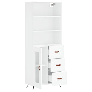 vidaXL Highboard White 69.5x34x180 cm Engineered Wood