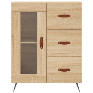 vidaXL Highboard Sonoma Oak 69.5x34x180 cm Engineered Wood