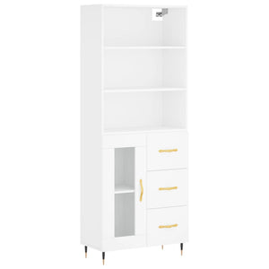 vidaXL Highboard White 69.5x34x180 cm Engineered Wood