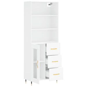 vidaXL Highboard White 69.5x34x180 cm Engineered Wood