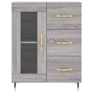 vidaXL Highboard Grey Sonoma 69.5x34x180 cm Engineered Wood