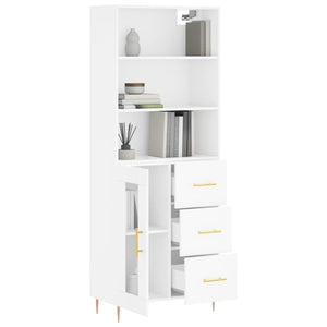 vidaXL Highboard White 69.5x34x180 cm Engineered Wood