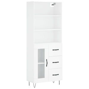 vidaXL Highboard White 69.5x34x180 cm Engineered Wood