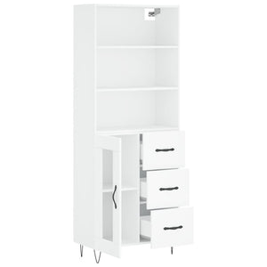 vidaXL Highboard White 69.5x34x180 cm Engineered Wood