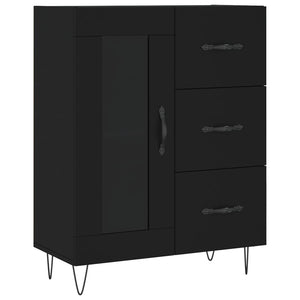 vidaXL Highboard Black 69.5x34x180 cm Engineered Wood