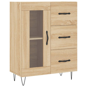 vidaXL Highboard Sonoma Oak 69.5x34x180 cm Engineered Wood