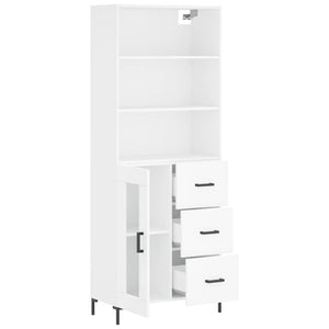 vidaXL Highboard White 69.5x34x180 cm Engineered Wood