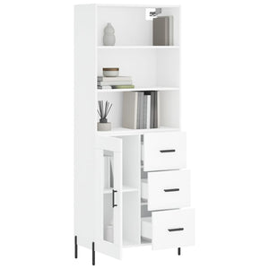 vidaXL Highboard White 69.5x34x180 cm Engineered Wood