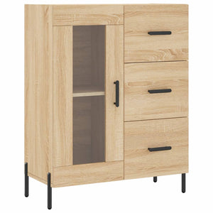 vidaXL Highboard Sonoma Oak 69.5x34x180 cm Engineered Wood