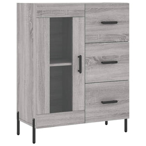 vidaXL Highboard Grey Sonoma 69.5x34x180 cm Engineered Wood