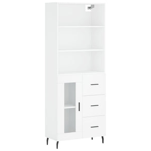 vidaXL Highboard White 69.5x34x180 cm Engineered Wood