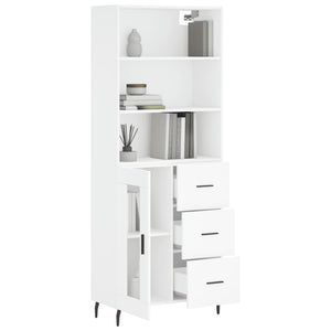 vidaXL Highboard White 69.5x34x180 cm Engineered Wood