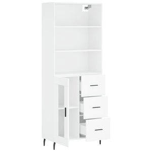 vidaXL Highboard White 69.5x34x180 cm Engineered Wood