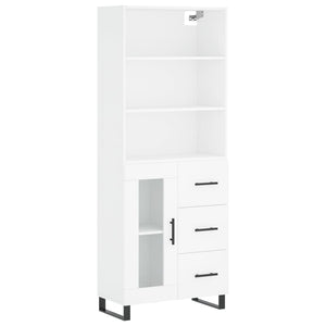 vidaXL Highboard White 69.5x34x180 cm Engineered Wood