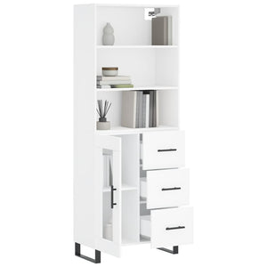 vidaXL Highboard White 69.5x34x180 cm Engineered Wood