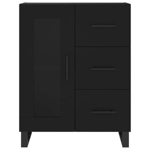 vidaXL Highboard Black 69.5x34x180 cm Engineered Wood