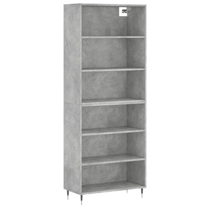 vidaXL Highboard Concrete Grey 69.5x32.5x180 cm Engineered Wood