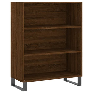 vidaXL Highboard Brown Oak 69.5x32.5x180 cm Engineered Wood