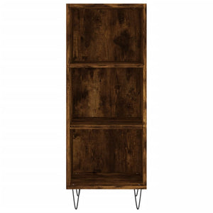 vidaXL Highboard Smoked Oak 34.5x32.5x180 cm Engineered Wood