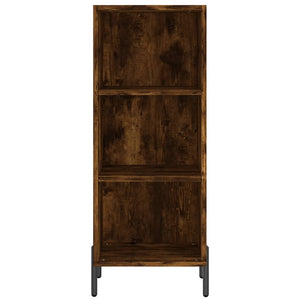 vidaXL Highboard Smoked Oak 34.5x32.5x180 cm Engineered Wood