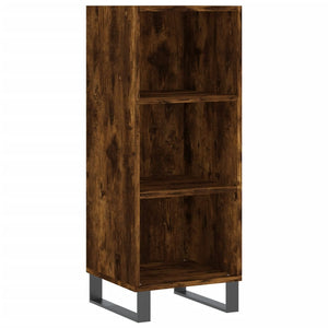 vidaXL Highboard Smoked Oak 34.5x32.5x180 cm Engineered Wood