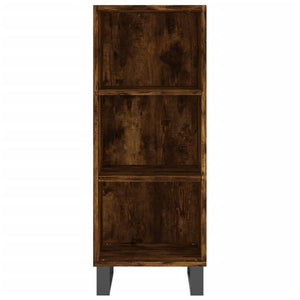 vidaXL Highboard Smoked Oak 34.5x32.5x180 cm Engineered Wood