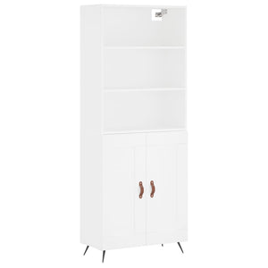 vidaXL Highboard White 69.5x34x180 cm Engineered Wood