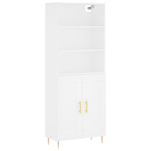 vidaXL Highboard White 69.5x34x180 cm Engineered Wood