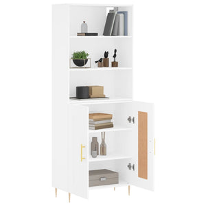 vidaXL Highboard White 69.5x34x180 cm Engineered Wood