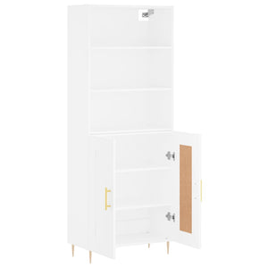 vidaXL Highboard White 69.5x34x180 cm Engineered Wood