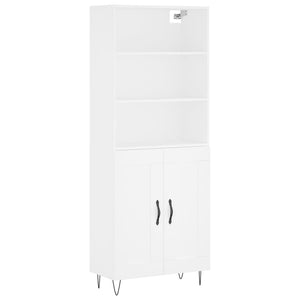 vidaXL Highboard White 69.5x34x180 cm Engineered Wood