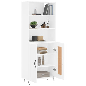 vidaXL Highboard White 69.5x34x180 cm Engineered Wood