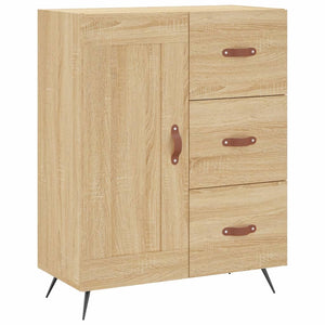 vidaXL Highboard Sonoma Oak 69.5x34x180 cm Engineered Wood